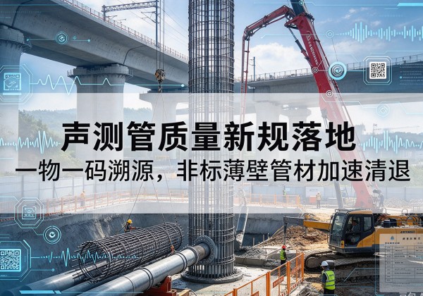 颍州声测管质量新规落地，一物一码溯源，非标薄壁管材加速清退